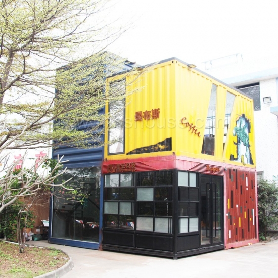 доставка контейнерный дом дизайн роскошный сборный контейнер магазин кофейня жилая застройка