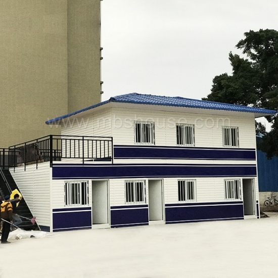 Двухэтажный сборный контейнерный дом