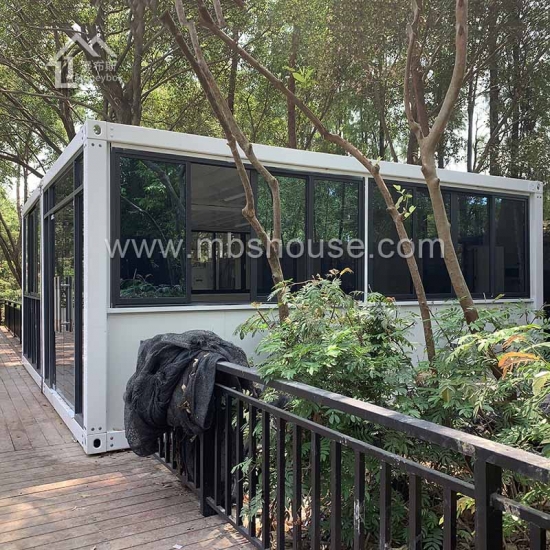  40 футов Плоский контейнер домашней кабины садовый зеленый дом